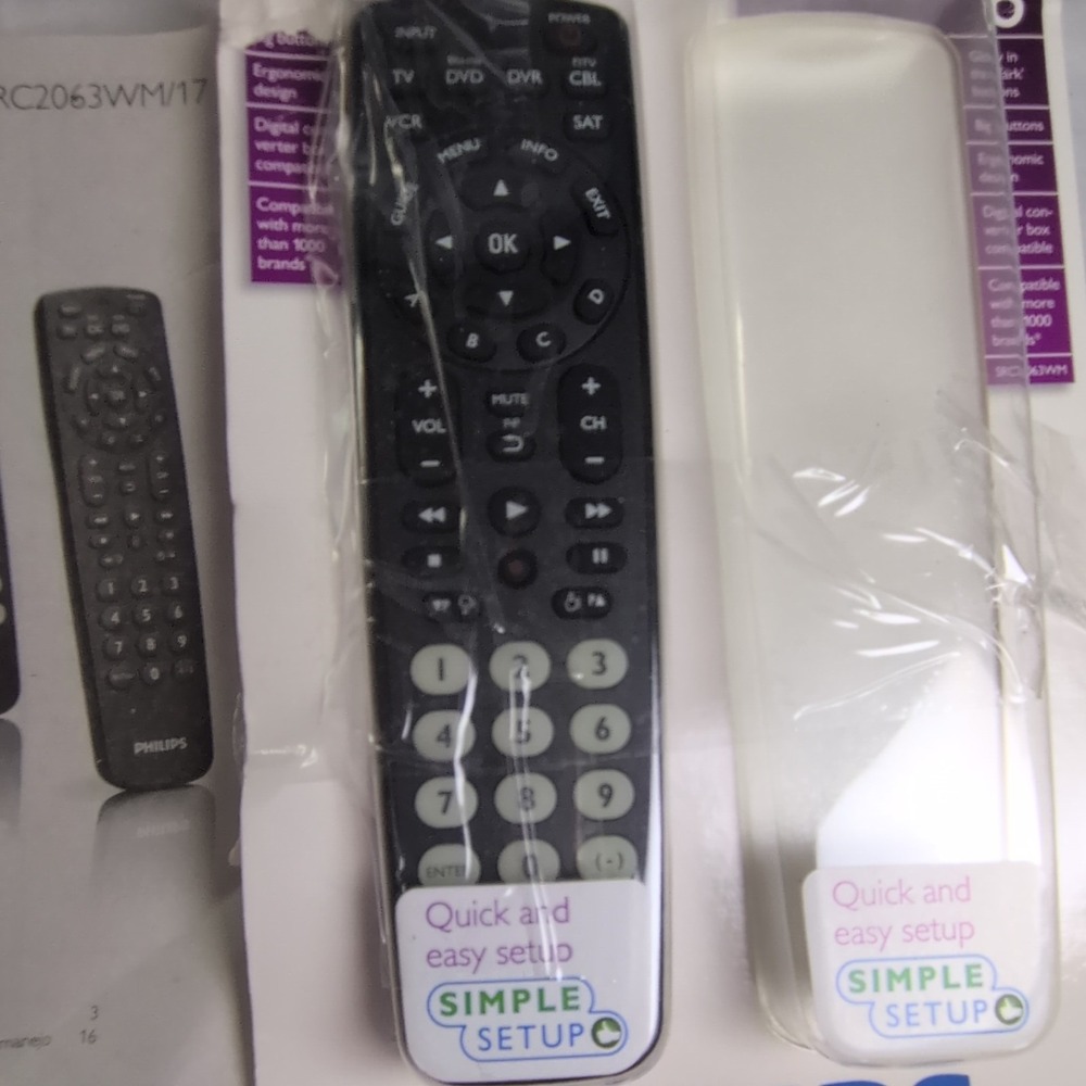Philips SRC2063WM/17 Remote Control Black Wireless Glow Buttons MPN SRC2063WM/17 - Picture 4 of 6